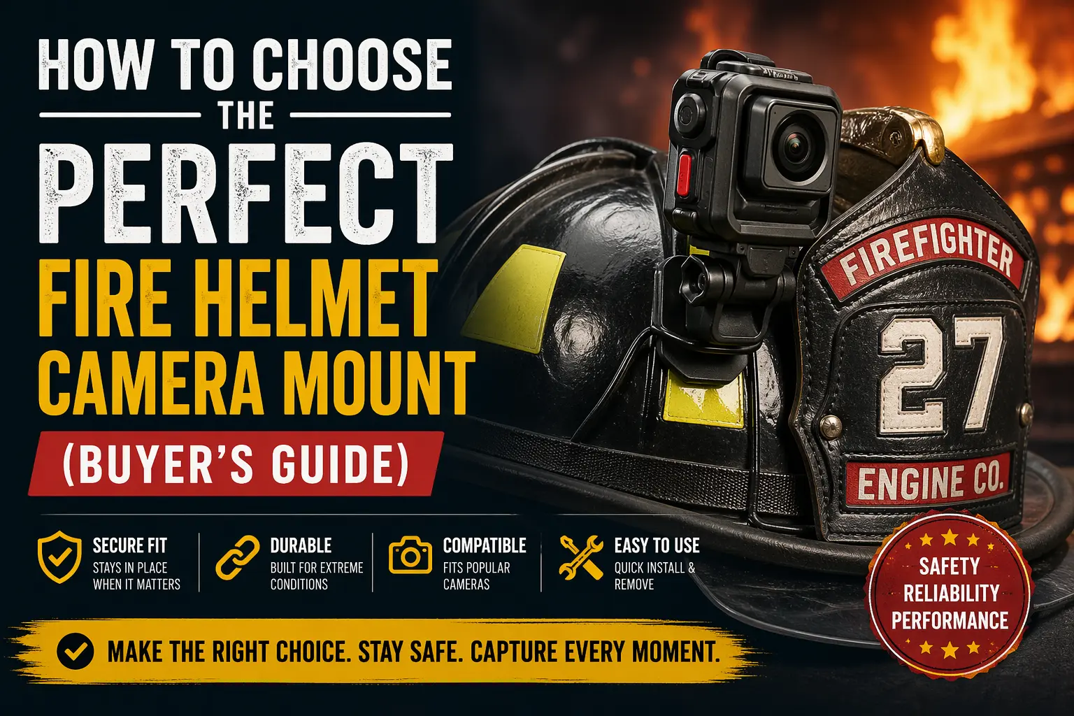 Fire Helmet Camera Mount