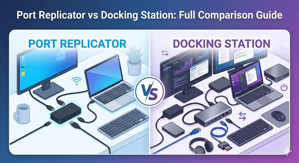 port replicator vs docking station